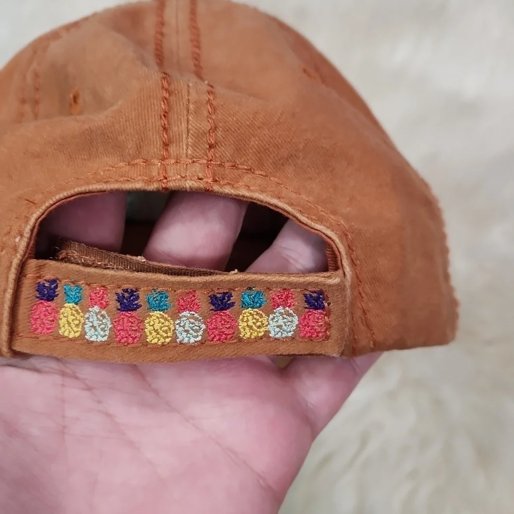 PRFCTO Lifestyle Distressed Pineapple Snapback Womens Hat - Picture 4 of 6